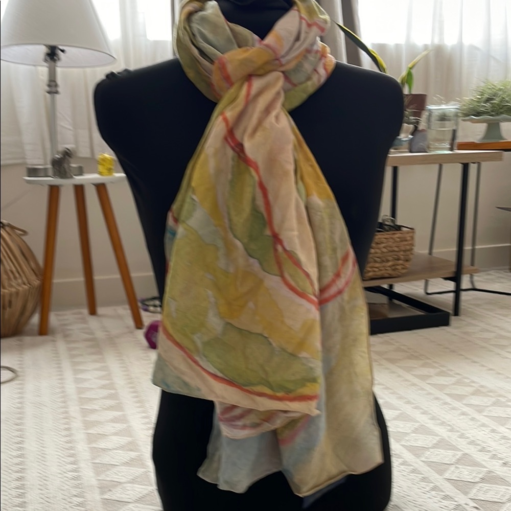 Colorful Sheer Scarf
